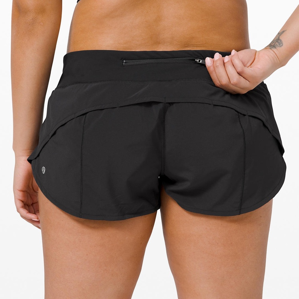 New Lululemon Black Speed Up Shorts